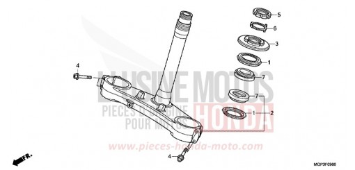PIANTONE STERZO CBR1000RRD di 2013